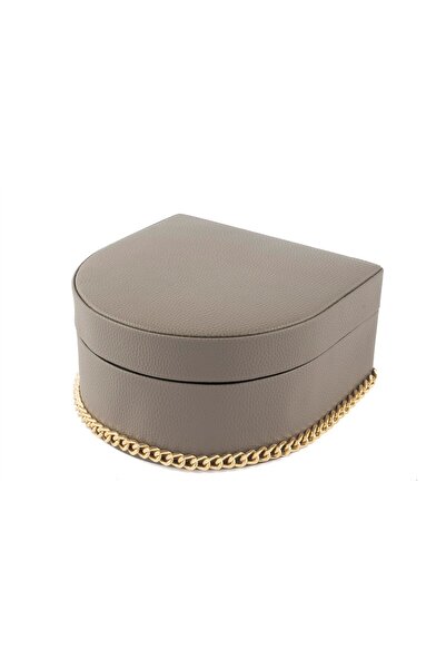 Mikasa Moor صندوق سلسلة ذهبية من ريكسين بني اللون مقاس 19×20×10 سم