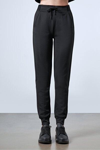 SPORTEMPT Γυναικείο Φούτερ Ζακάρ με Λεπτομέρεια στη Μέση - Μαύρο