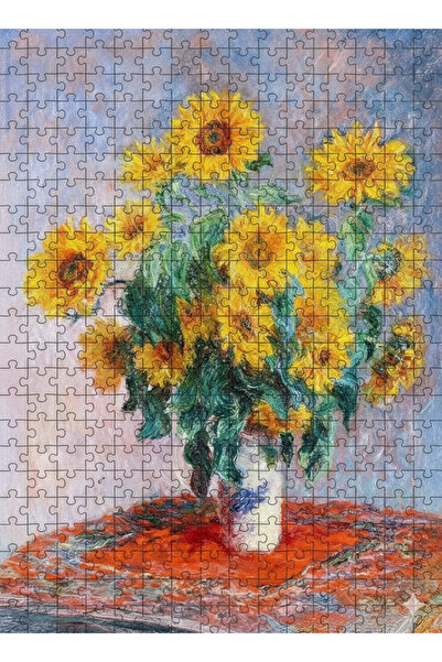 begovart 255 Parça Ahşap Puzzle Bouquet Of Sunflowers By Claude Monet