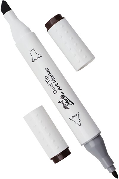 Mont Marte قلم فني ماركر مزدوج الطرف من إم إم - برونزي 99