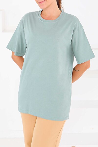 TOFİSA Short Sleeve T-Shirt Mint - 27346