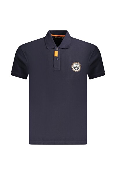 Napapijri Men's polo shirt, with logo print, Regular fit, Navy blue