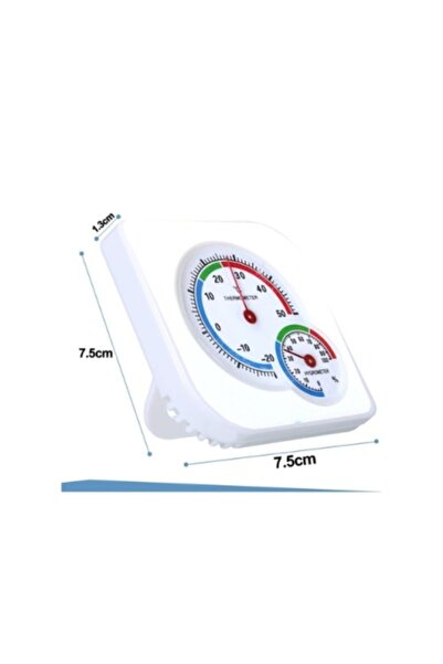 Poro Online Table Clock with Thermometer and Hygrometer Classic Interior Exterior GJWS A 7