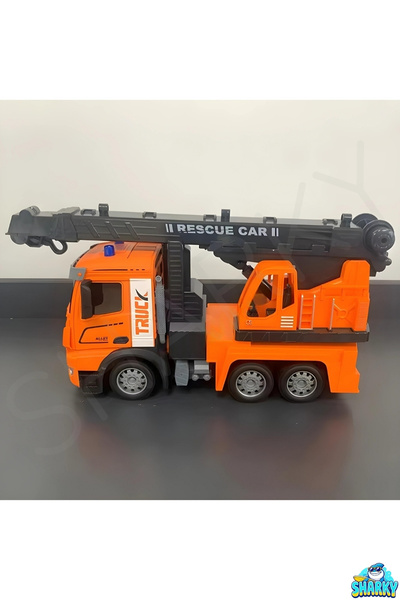 SHARKY 2.4GHz Uzaktan Kumandalı 1:12 Ölçek Işıklı ve Sesli Vinç - Oyuncak Şarjlı Vinçli İnşaat Aracı