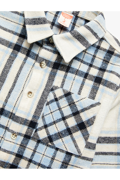 Koton Ekoseli Tek Cepli Uzun Kollu Oduncu Gömlek