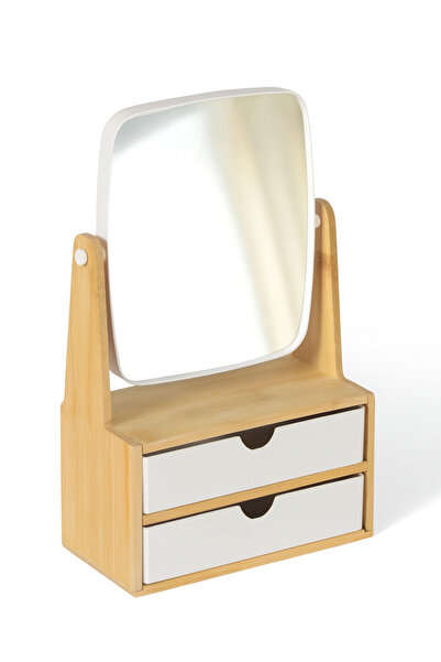 Genel Markalar 2 Çekmeceli Ayna Makyaj Organizeri – Takı ve Makyaj Düzenleyici