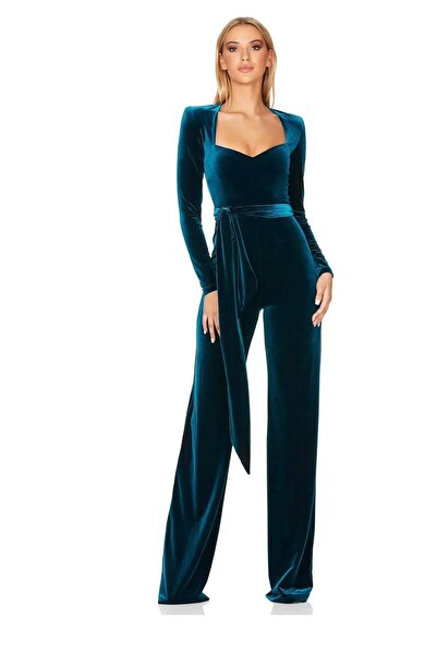 Genel Markalar KALP YAKA ŞIK KADİFE TULUM