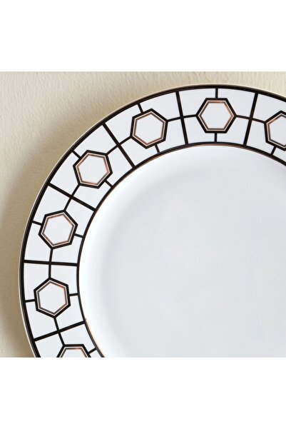 Generic Thahab New Bone China Dinner Plate - 27 cm