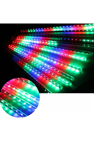 cenk x store Solar Meteor Tube Garden Outdoor Lighting Led 8 Pieces