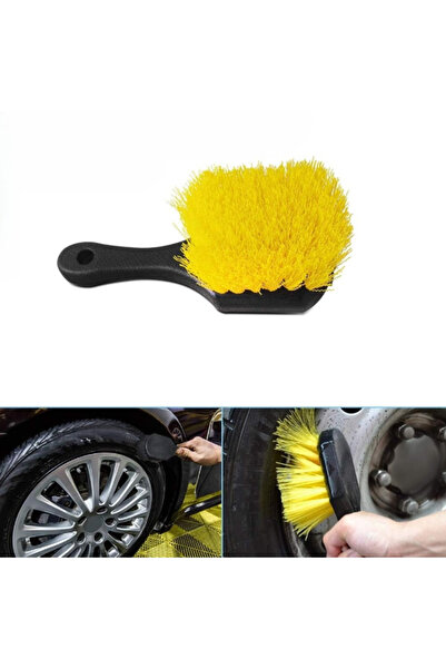 Hobibahçem Yellow Wheel Cleaning Brush