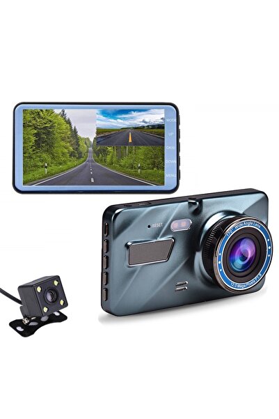 gaman Çift Lensli 4' Ekranlı 1296P Ön-Arka Araç İçi Kamera G-Sensörlü