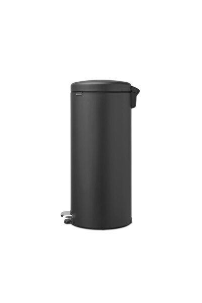 Brabantia NewIcon 649753 Pedal Bin, 30 l, Soft Close, Anti-Slip Base, Satin Finish, Dark Grey
