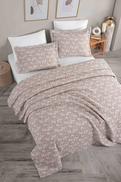Evim Lua Jacquard Bedspread Set Double Powder 230X240 cm