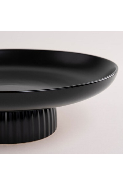 LA MESA black porcelain plate 28 cm