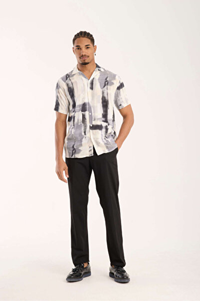 İLKCET MODA Color Patterned Men's Oversize Shirt