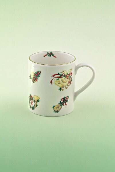 Bursa Porselen Dekor Christmas Toys Gold Gilded Porcelain Mug