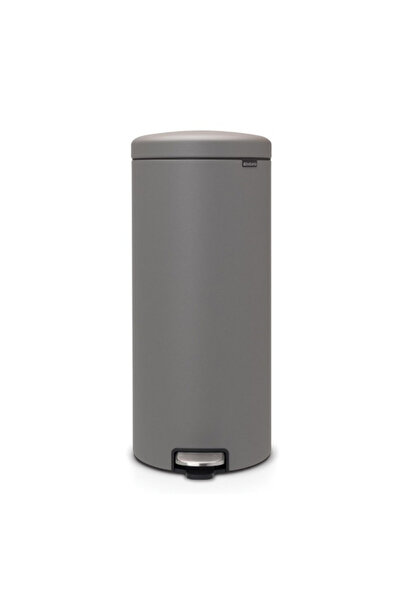 Brabantia NewIcon Pedal Bin 1001092, 30 l, Soft Close, Anti-Slip Base, Satin Finish, Grey