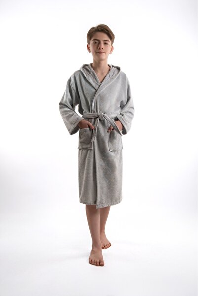 Lio20 Unisex Children's Teenager 13-17 Years Old Cotton Curl Velvet Hooded Wa...