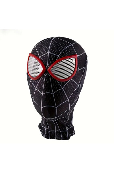 Butic Örümcek Adam Maske Spider-Man Miles Morales Maske Plastik Gözlü Cosplay