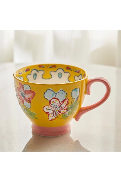 Generic Artful Bloom Stoneware Mug - 500 ml