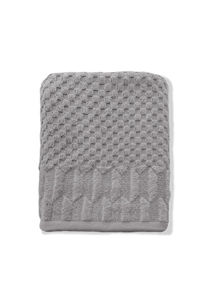 Altınbaşak Vera 100% βαμβακερό σετ πετσετών χεριών 2 τεμαχίων 50 x 90 γκρι