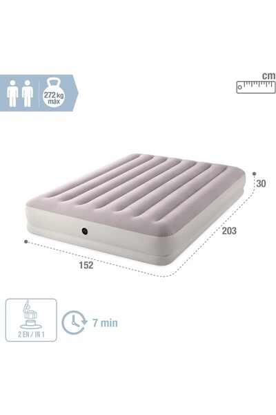 Intex Queen Dura-Beam Prestige Mid-Rise Airbed W/ Usb150