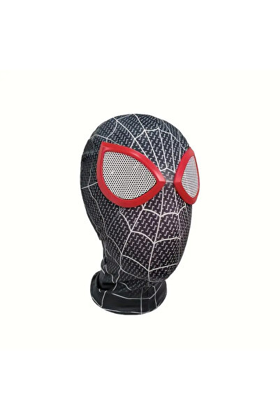 Butic Örümcek Adam Maske Spider-Man Miles Morales Maske Plastik Gözlü Cosplay