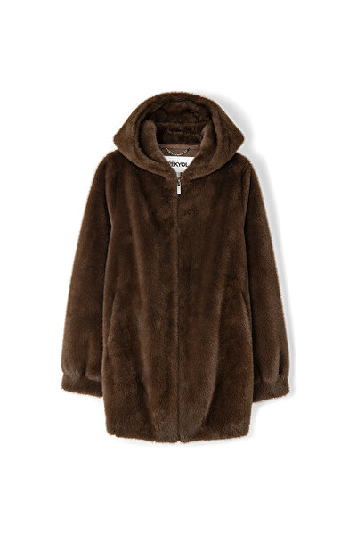 İpekyol Faux Fur with Hood