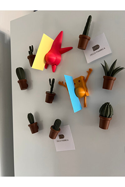RENGARENG Deco Fabrica Sünger Bob & Patrick Buzdolabı Magnet Seti