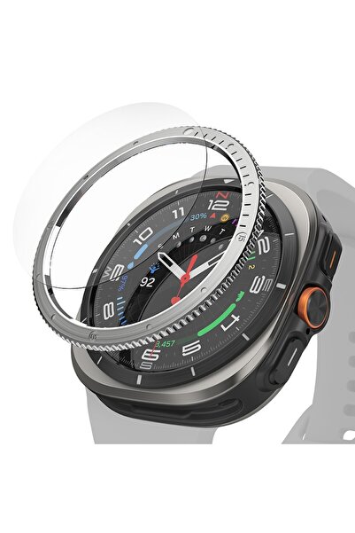 Stef's Cat Frame for Samsung Galaxy Watch Ultra 47mm, U54, Metal, Silver