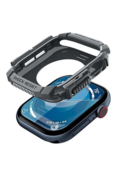 Stef's Cat Protective Case for Apple Watch 10 46mm, I24, Polyurethane, Dark Grey