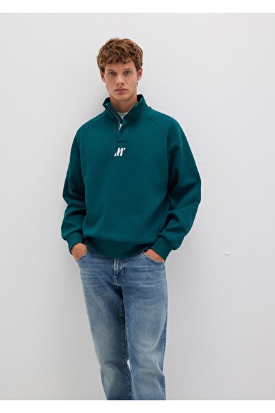 Mavi Φούτερ με ημι-φερμουάρ, χαλαρή εφαρμογή, 100% βαμβάκι