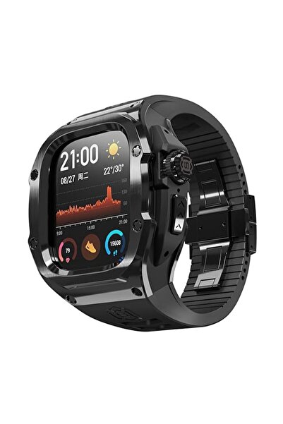 Stef's Cat Case for Apple Watch Ultra/Ultra 2 + Strap, U70, Polycarbonate, Black