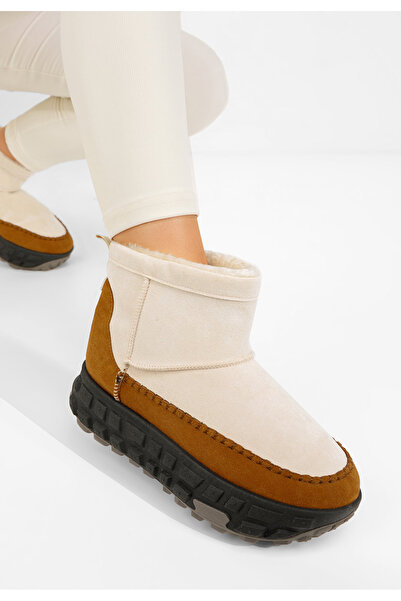 B T Shoes Mποτάκια πλατφόρμα Novela μπεζ