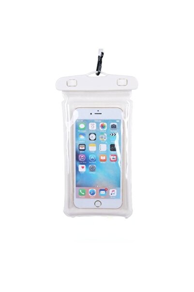 Stef's Cat Waterproof, Snowproof, Universal, Sensory Case with Strap for Phone or Documents - White
