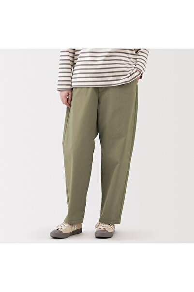 Muji Washed Cotton Easy Tapered Pants