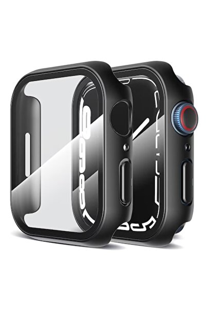 Stef's Cat Case for Apple Watch 7 41mm + Film, L12, Polycarbonate, Black