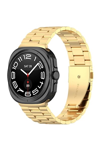 Stef's Cat Curea Samsung Galaxy Watch Ultra 47mm, U40, oțel auriu