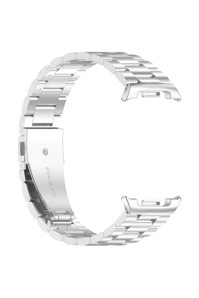 Stef's Cat Curea pentru Samsung Galaxy Watch8 40mm/Watch8 44mm/Watch8 Classic, Watchband, P51, Otel, Silver