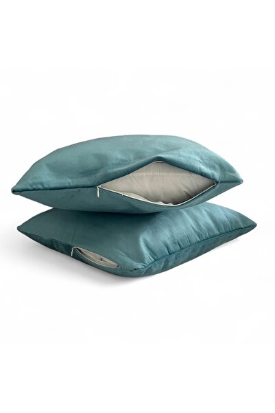 PATRU ANOTIMPURI Set of 2 pillowcases 40 x 40 cm, velvet material