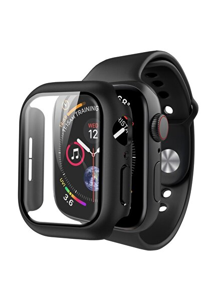 Danex Protective Case for Apple Watch 7 41mm with Screen Guard (D94, Lexgard, Deep Dark)