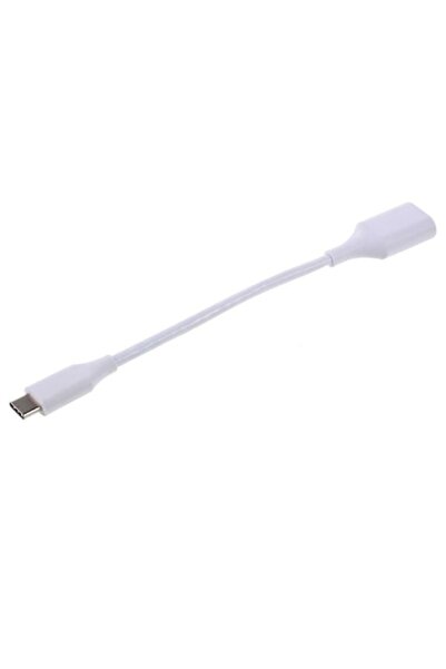 Stef's Cat Cablu OTG USB 3.1 USB Tip-C la USB A 18 cm, Alb