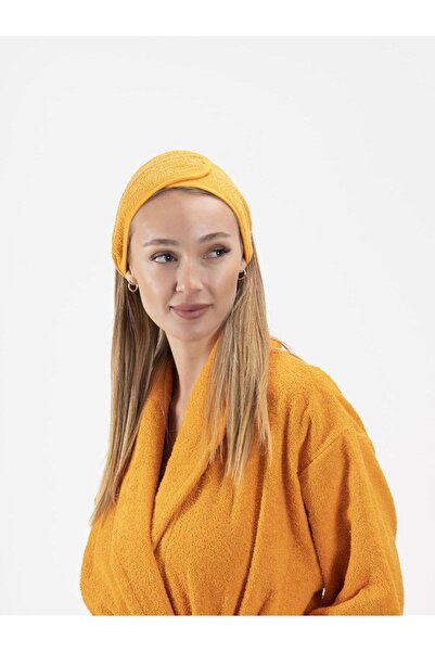 Ender Home Cottonverse 3-Piece Bathrobe Set - 100% Cotton Bathrobe, Hair Cap, Headband Unisex