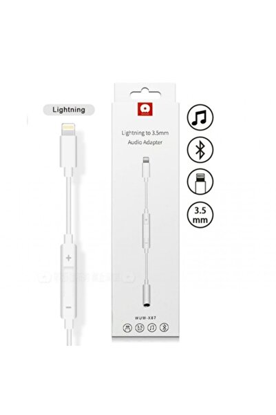Stef's Cat Προσαρμογέας Lightning σε Jack 3,5 mm WUW-X87 σε μορφή blister, λευκό