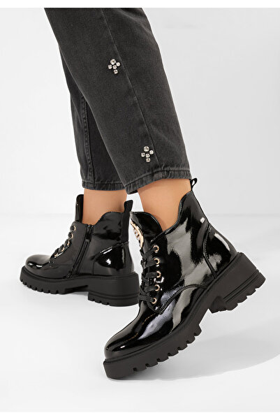 B T Shoes Γυναικεία μποτάκια Sicilia Μαύρα