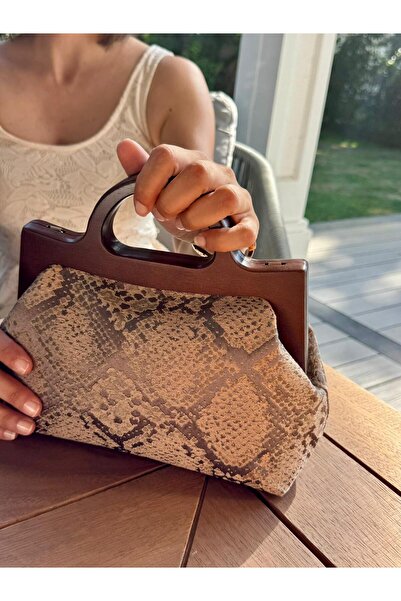 JOPHIEL Raphael - Wooden Scholar Fabric Bag, Clutch, Handbag, Portfolio, Women's Bag, Handbag