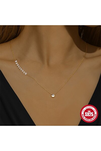 SIC MODA 925 Silver Necklace and Bracelet Set, with Zircon, 6106
