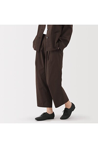 Muji Quick Dry Broadcloth Wide Tapered Pants
