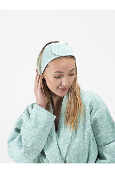 Ender Home Cottonverse 3-Piece Bathrobe Set - 100% Cotton Bathrobe, Hair Cap, Headband Unisex