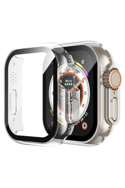 Stef's Cat Case for Apple Watch Ultra/Ultra 2 + Screen Protector, L32, Polycarbonate, Clear